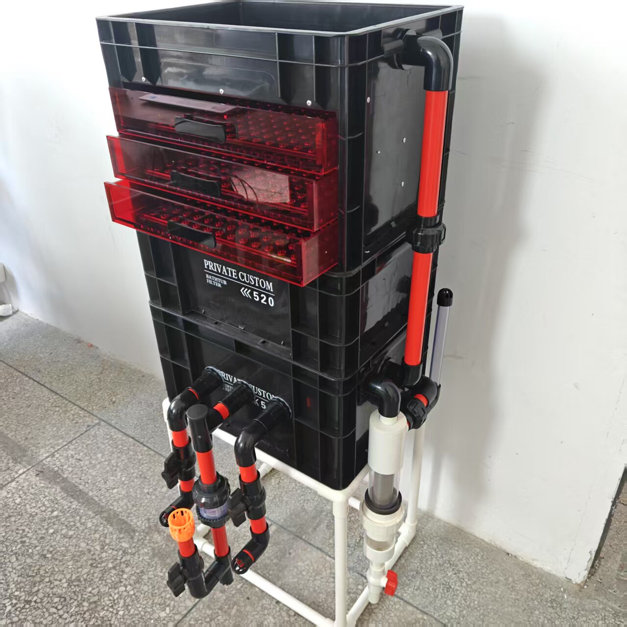 Visbak omzetbak Industrieel fi - Marine Aquarium Overflow recensie en prijs